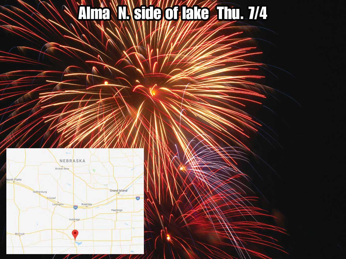 Alma fireworks July 4, 2019